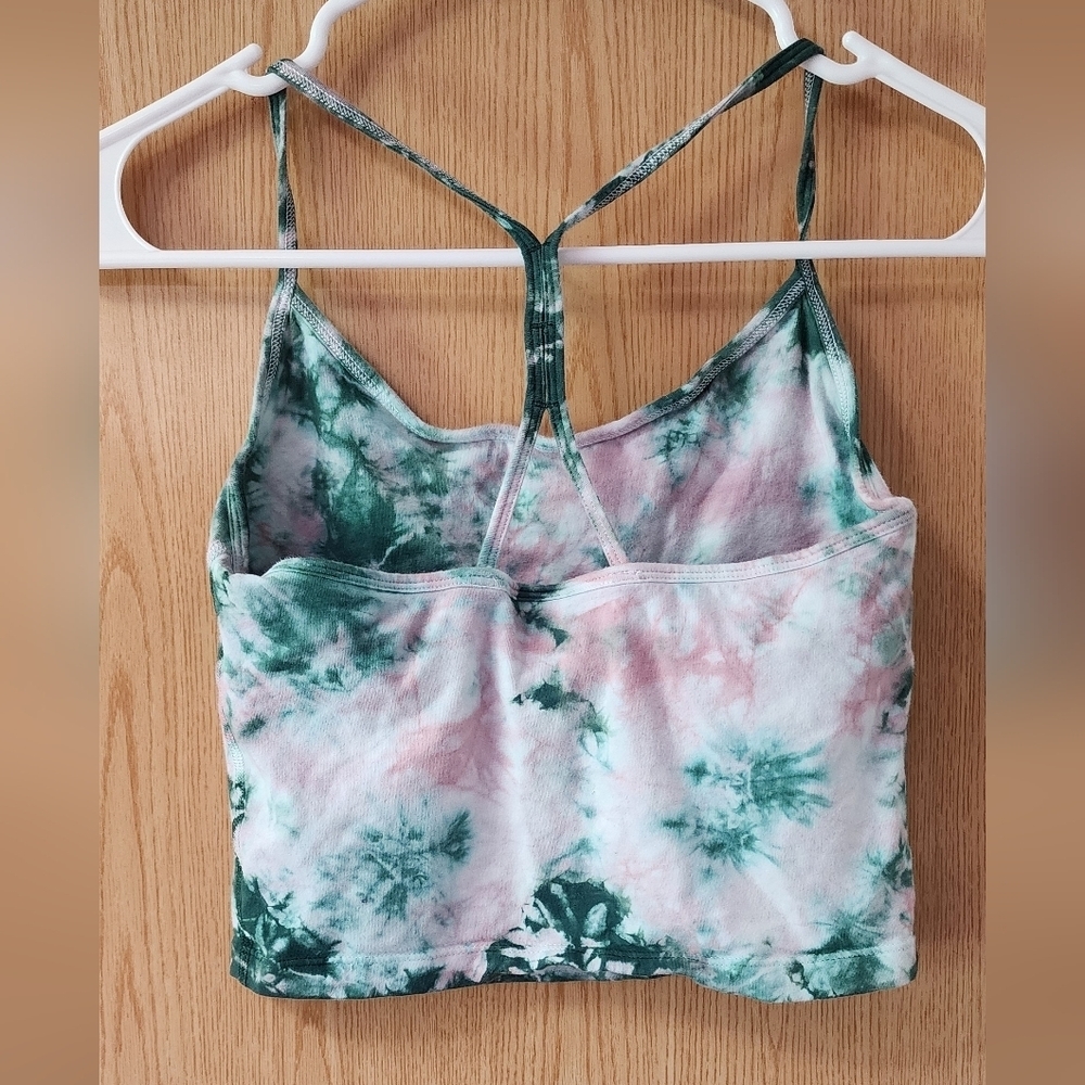 PINK Victoria's Secret Green and Pink Camisole - Picture 2 of 3